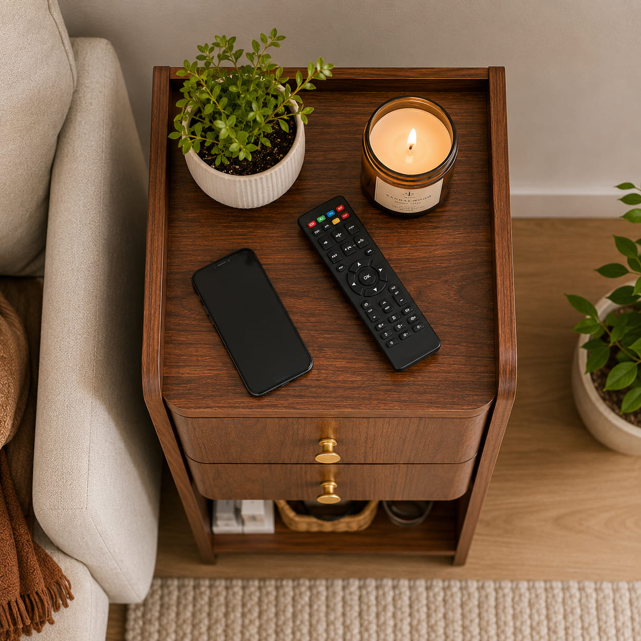 Table d’Appoint Harmonie™ | Élégance & Organisation au Quotidien