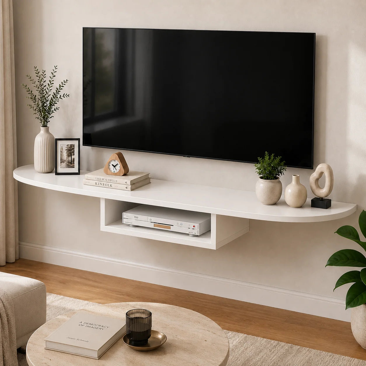 Meuble TV Suspendu Élégance - Le détail qui transforme votre salon