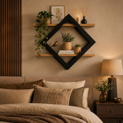 Étagère Murale Design Scandinave - Élégance Moderne en Bois