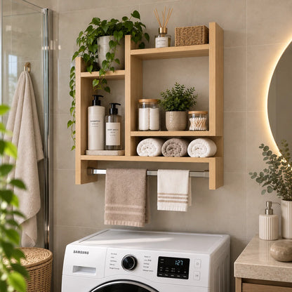 Étagère Murale de Salle de Bain – Élégance & Organisation