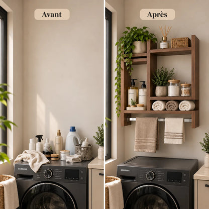 Étagère Murale de Salle de Bain – Élégance & Organisation