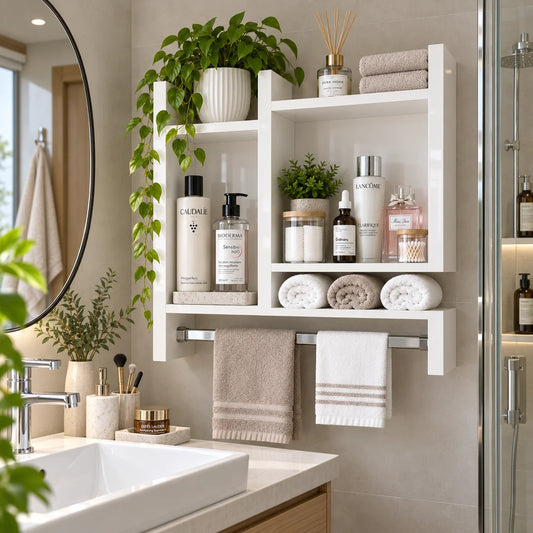 Étagère Murale de Salle de Bain – Élégance & Organisation