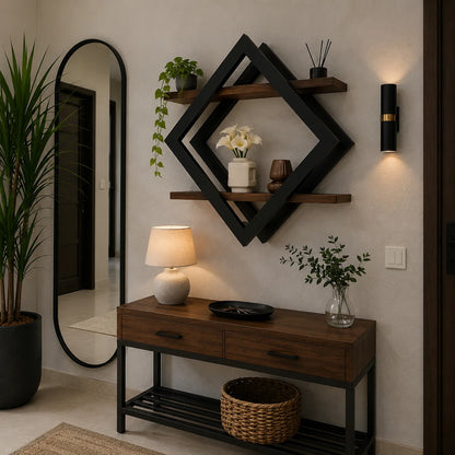Étagère Murale Design Scandinave - Élégance Moderne en Bois