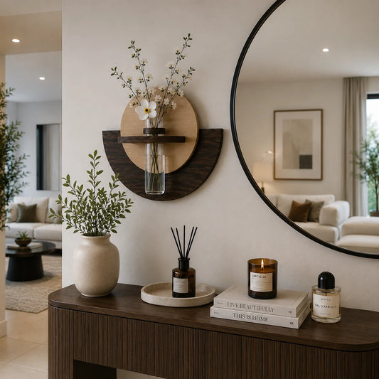Décoration Murale Florale en Bois