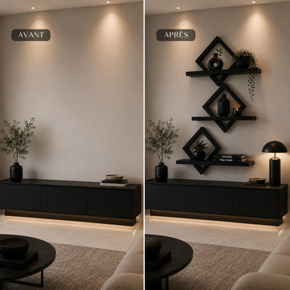 Étagère Murale Design 3 Pièces - Le détail qui fait toute la différence dans votre intérieur