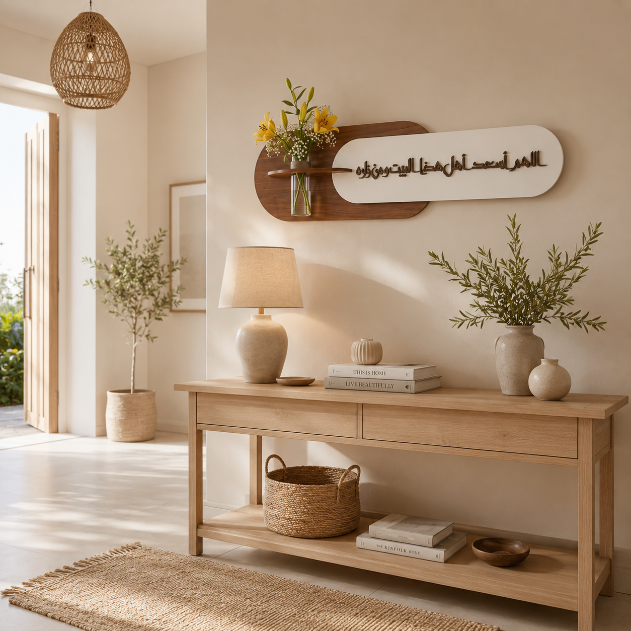 Décoration Murale Élégante en Bois