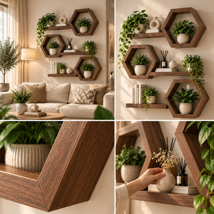 Élégance Murale – Composition Géométrique en Bois